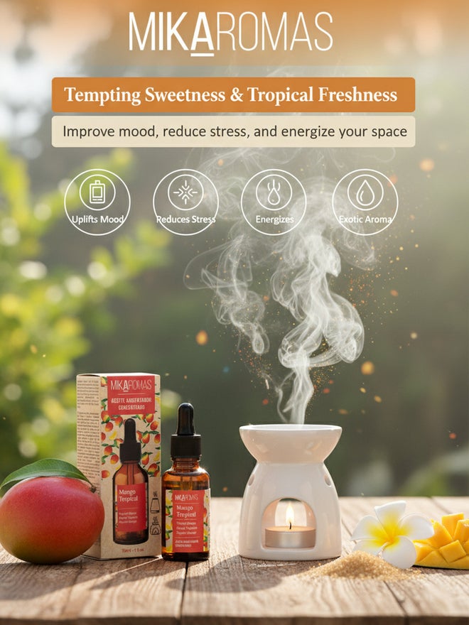 ميكارومس زيت عطري - رائحة المانجو الاستوائية، 30 مل - Image 3