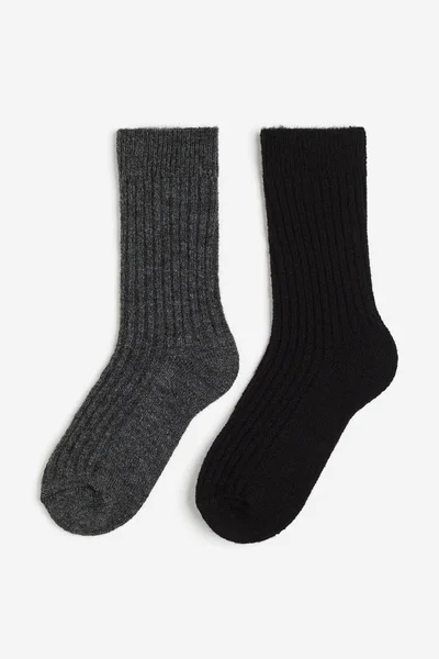H&M 2-Pack Wool-Blend Socks