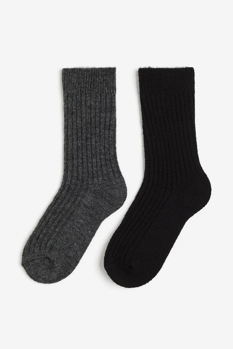 H&M 2-Pack Wool-Blend Socks