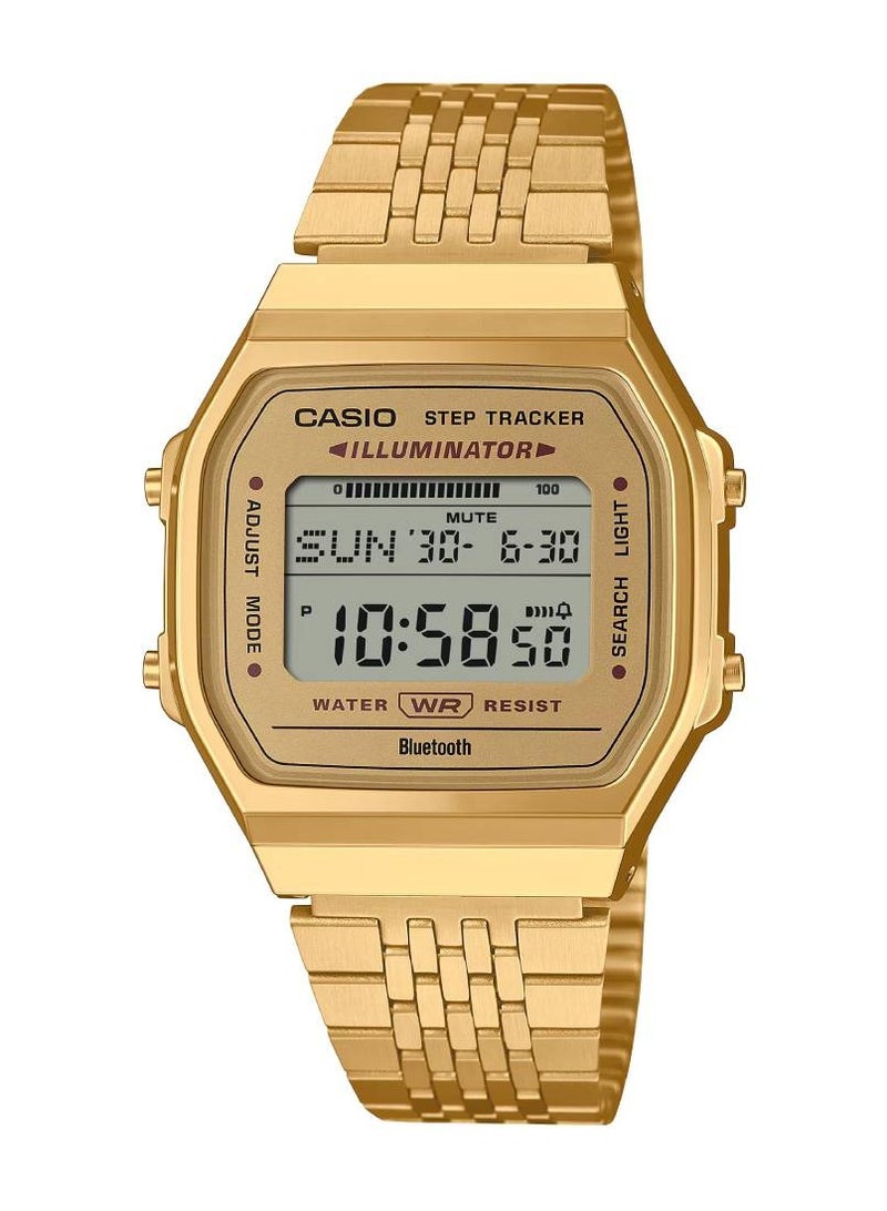 CASIO ساعة تتبع الخطوات بلوتوث عتيقة من الفولاذ المقاوم للصدأ ABL-100WEG-9A - Image 1