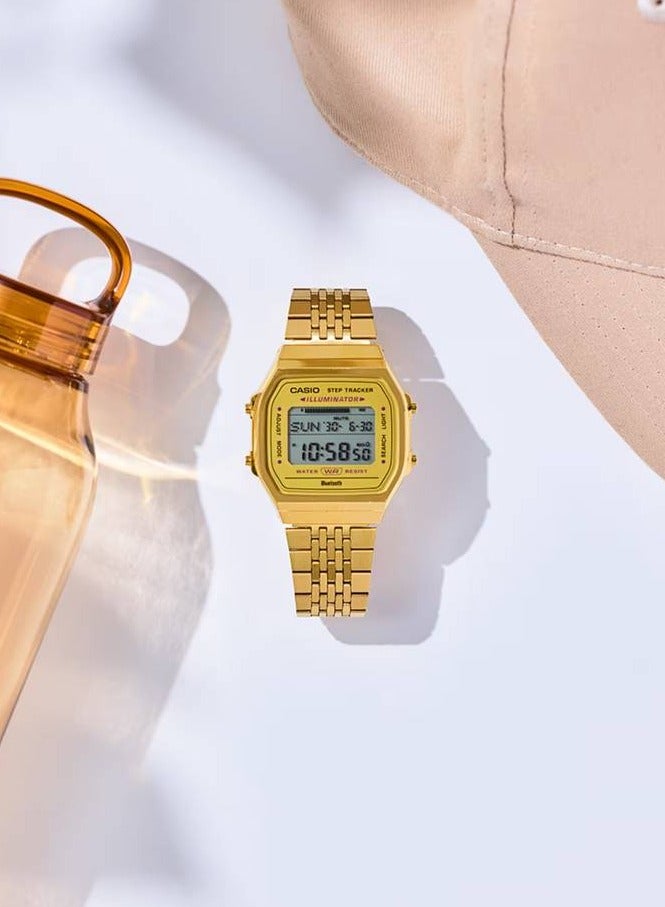 CASIO ساعة تتبع الخطوات بلوتوث عتيقة من الفولاذ المقاوم للصدأ ABL-100WEG-9A - Image 4