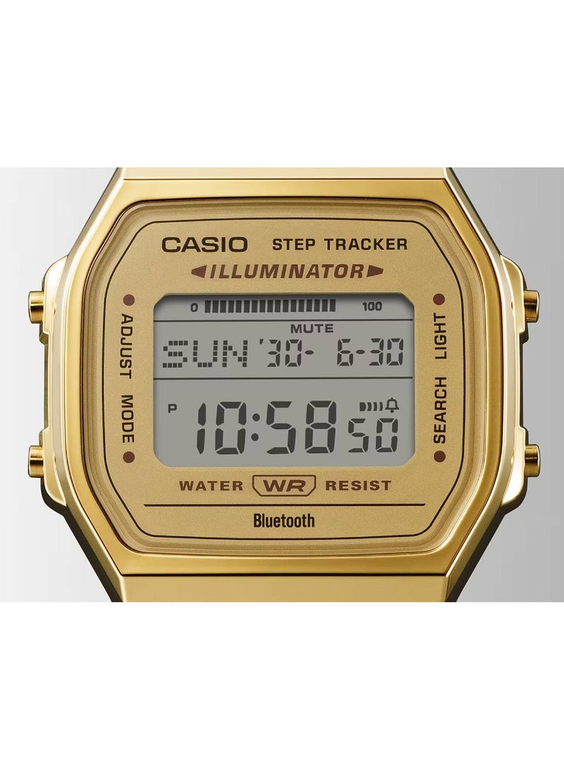 CASIO ساعة تتبع الخطوات بلوتوث عتيقة من الفولاذ المقاوم للصدأ ABL-100WEG-9A - Image 3