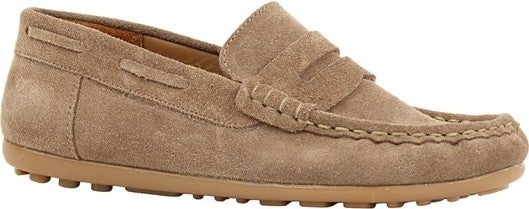 Kids A More Limburg Leather Boy Loafer Shoes Sand Color  - Image 1