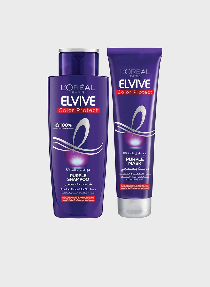 L'OREAL PARIS Elv Purple Shp + Cond @ 20% Off