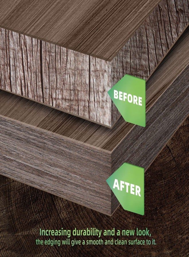 ZYJT Walnut Edge Banding, 3/4 inch x 25ft roll of Veneer Edge Banding -Pre-glued Flexible, Real Wood Tape Banding for Cabinet Repair Furniture Restoration - Image 3