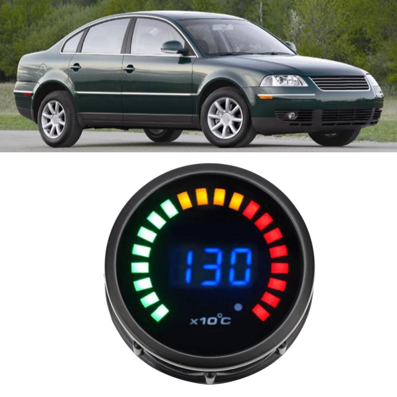 Dyno Racing درجة حرارة غاز العادم LED مقياس غاز العادم - شاشة LCD زرقاء مقياس درجة حرارة EGT لسيارة بنزين 12 فولت - Image 5