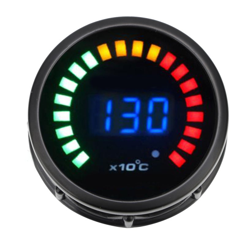 Dyno Racing درجة حرارة غاز العادم LED مقياس غاز العادم - شاشة LCD زرقاء مقياس درجة حرارة EGT لسيارة بنزين 12 فولت - Image 2