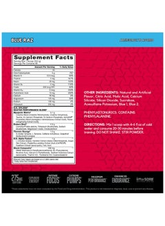 BSN NO XPLODE Legendary Pre Workout Powder with Creatine and Beta-Alanine Blue Raz 60 Servings  - Image 2