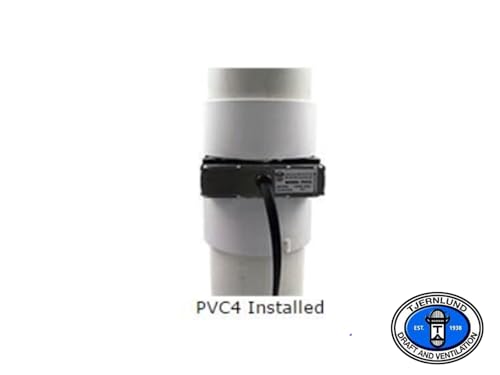 Tjernlund PVC4 Radon Mitigation Fan Model - Exhaust Fan with 6-Ft. Power Cord, Minimal Power Consumption, 4 In. PVC Pipe. Ventilation Fans - Image 4