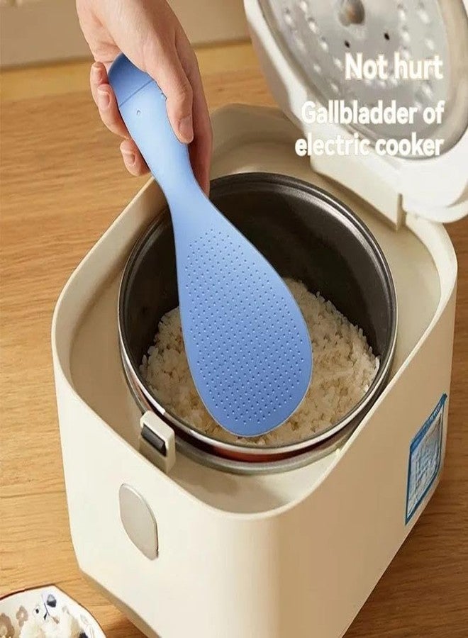 Prostuff.in® 1Pcs Anti-Stick Standing Rice Spoon - Heat-Resistant Paddle with Upright Stand, Non-Slip Handle, Easy to Clean, Ideal for Rice Cookers & Cooking Essentials - (Multicolour) - Image 4