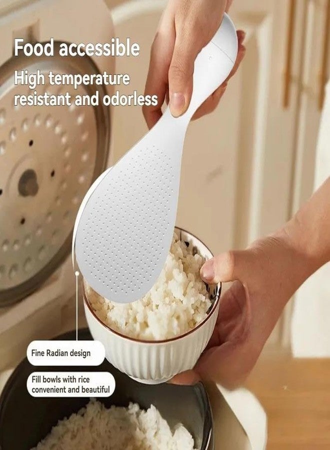 Prostuff.in® 1Pcs Anti-Stick Standing Rice Spoon - Heat-Resistant Paddle with Upright Stand, Non-Slip Handle, Easy to Clean, Ideal for Rice Cookers & Cooking Essentials - (Multicolour) - Image 5