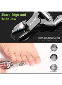 BEZOX Heavy Duty Podiatrist Toenail Clippers For Thick And Ingrown Nails, Stainless Steel Toe Nail Clipper, Pordiatry Ingrwon Toenail Tools - Silver  - Image 4