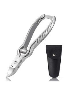 BEZOX Heavy Duty Podiatrist Toenail Clippers For Thick And Ingrown Nails, Stainless Steel Toe Nail Clipper, Pordiatry Ingrwon Toenail Tools - Silver  - Image 1