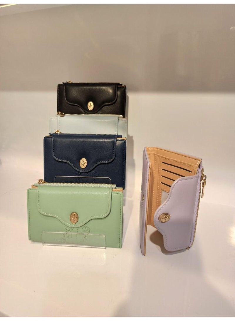 كوتش اوت ليت محفظة وكراته جلد صناعي بكبسولة كروت داخلية