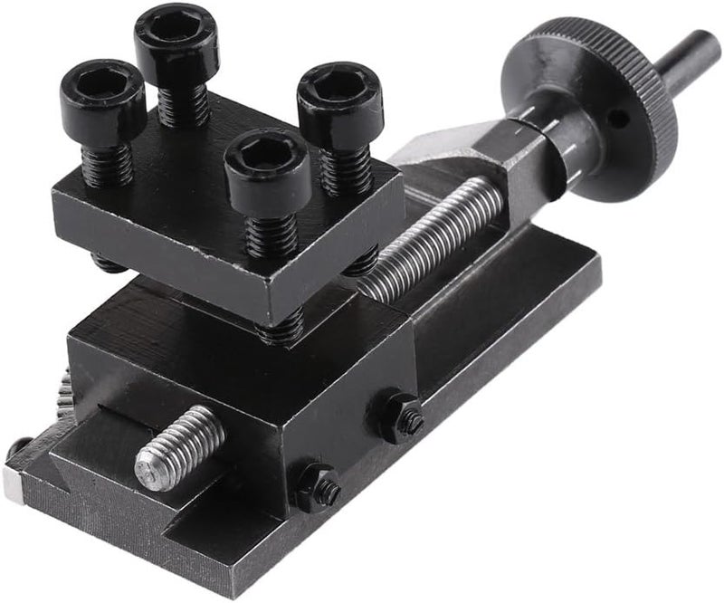 Rotatable Tool Holder, Mini Lathe Accessory 30 Degree Adjustable Tool Holder for Metal Working, with Precise Machining for C0 Mini Lathe - Image 1