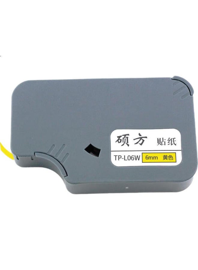 Shuofang Line Numbering Machine Stickers, 6Mm Yellow Adhesive Stickers, Tp60I Tp66I Numbering Machine Coding Machine Typewriter Ribbon Stickers, Tp-L06Y - Image 2