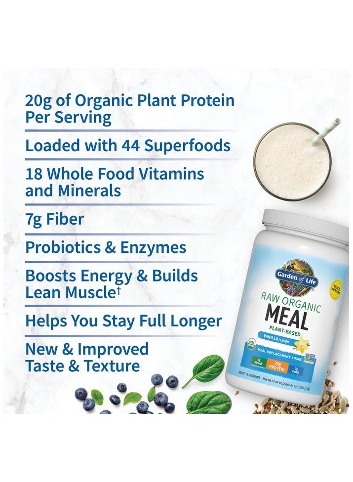جاردن أوف لايف وجبة عضوية خام من جاردن أوف لايف، مخفوق بديل للوجبات النباتية 20 جرام من البروتين، صفر سكر و6 جرام من الألياف بنكهة الشوكولاتة 2 رطل - Image 3