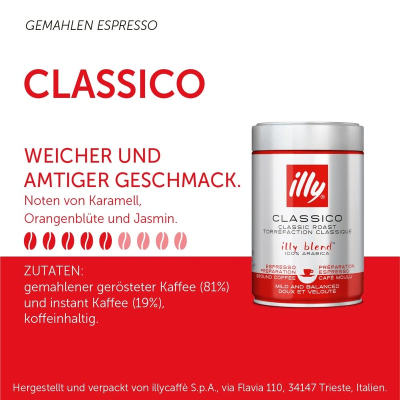 Illy Ground Classico Medium Roast, 250g - Image 2