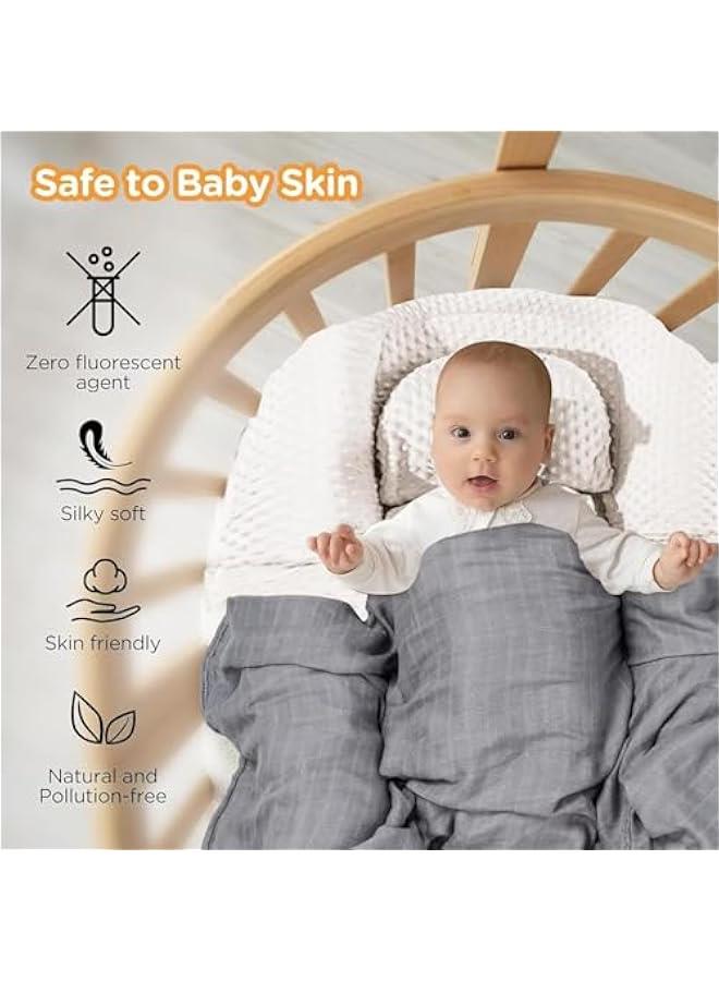 Baby Nest,Portable Baby Lounger Pillow With fixed straps,Anti-Vomiting Baby Pillow,Removable Infant Lounger for Home and Travel,Two-Sided Designs,Machine Washable - Image 4