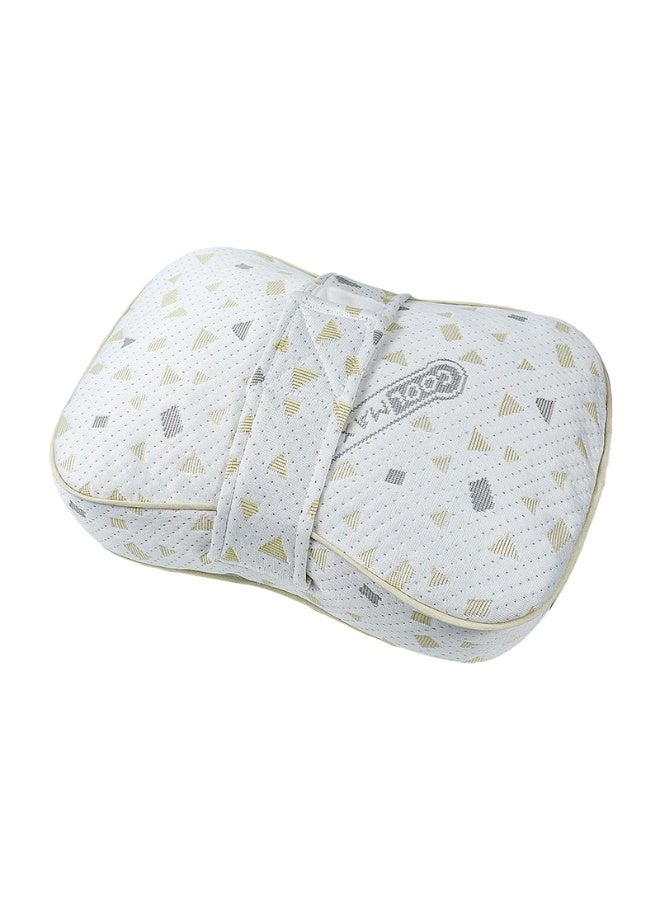 SKT Shiketro Pregnancy-Specific Knee Pillow with Straps, Side Sleeping Support for Knees, Prevents Sports Injuries, Made of Memory Foam, Shapes and Shaps Legs (Gray Gold) - Image 1