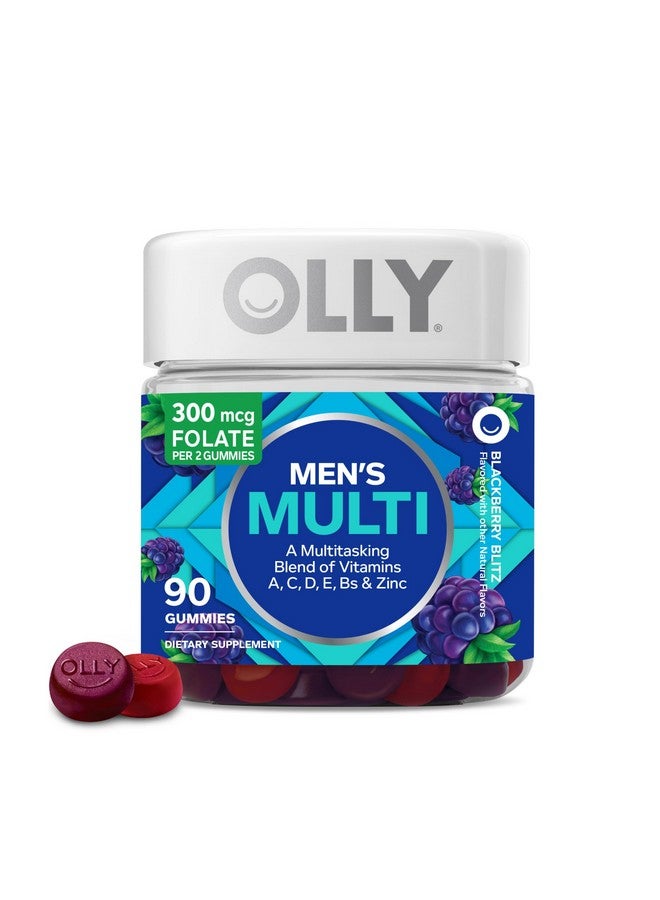 OLLY Men's Multivitamin Gummy, Vitamins A, C, D, E, B, Zinc, Blackberry Flavor, 45 Day Supply - 90 Count - Image 1
