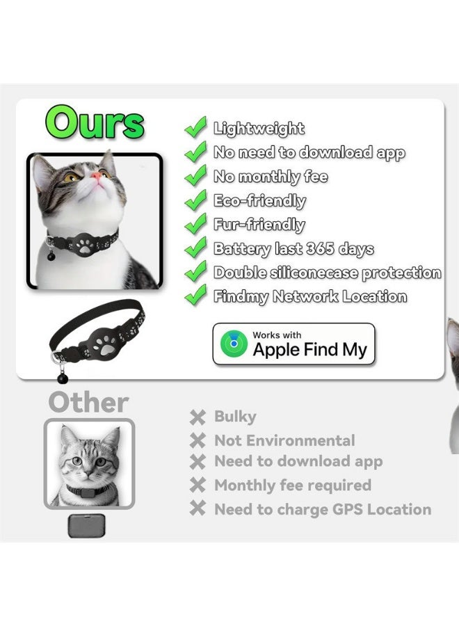 طوق تحديد مواقع القطط الأليفة مناسب لـ iOS Apple ضدّ الماء ابحث عن متعقبي - Image 2