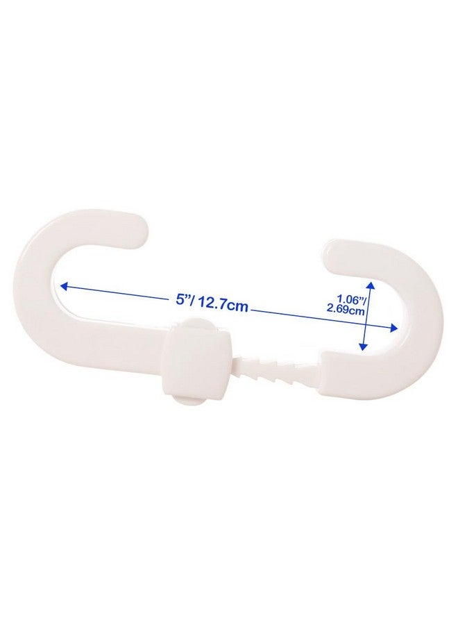 Dreambaby Secure -A-Lock - Child Proof Sliding Safety Locks - Suitable for Mushroom Knobs & D-Shaped Cabinet Door Handles - White - Model L712 - Image 2