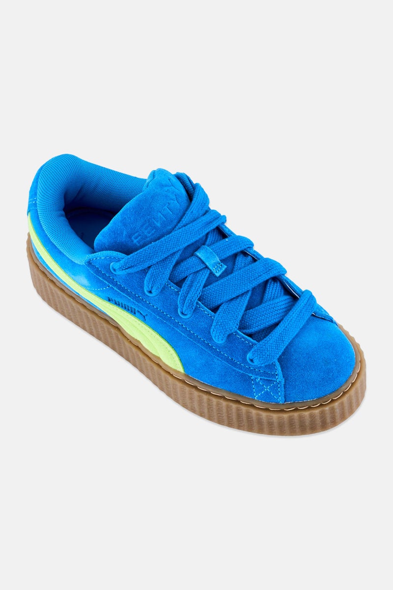 Puma x Fenty Kids Boy Creeper Phatty Lace Up Outdoor Shoes, Turquoise - Image 1