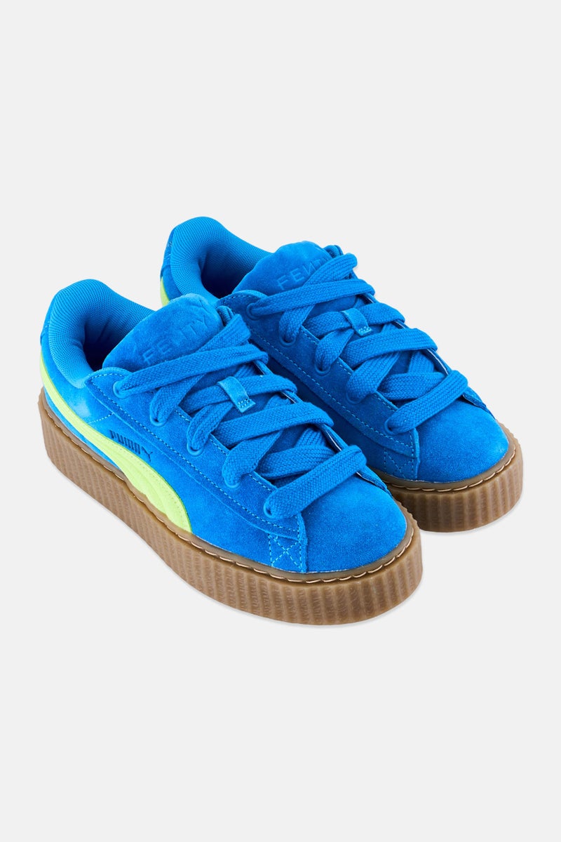Puma x Fenty Kids Boy Creeper Phatty Lace Up Outdoor Shoes, Turquoise - Image 3