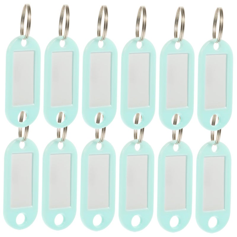 Green 15pcs Key Labels with Rings Color Coding System for Organizing and Easy Use - Image 2