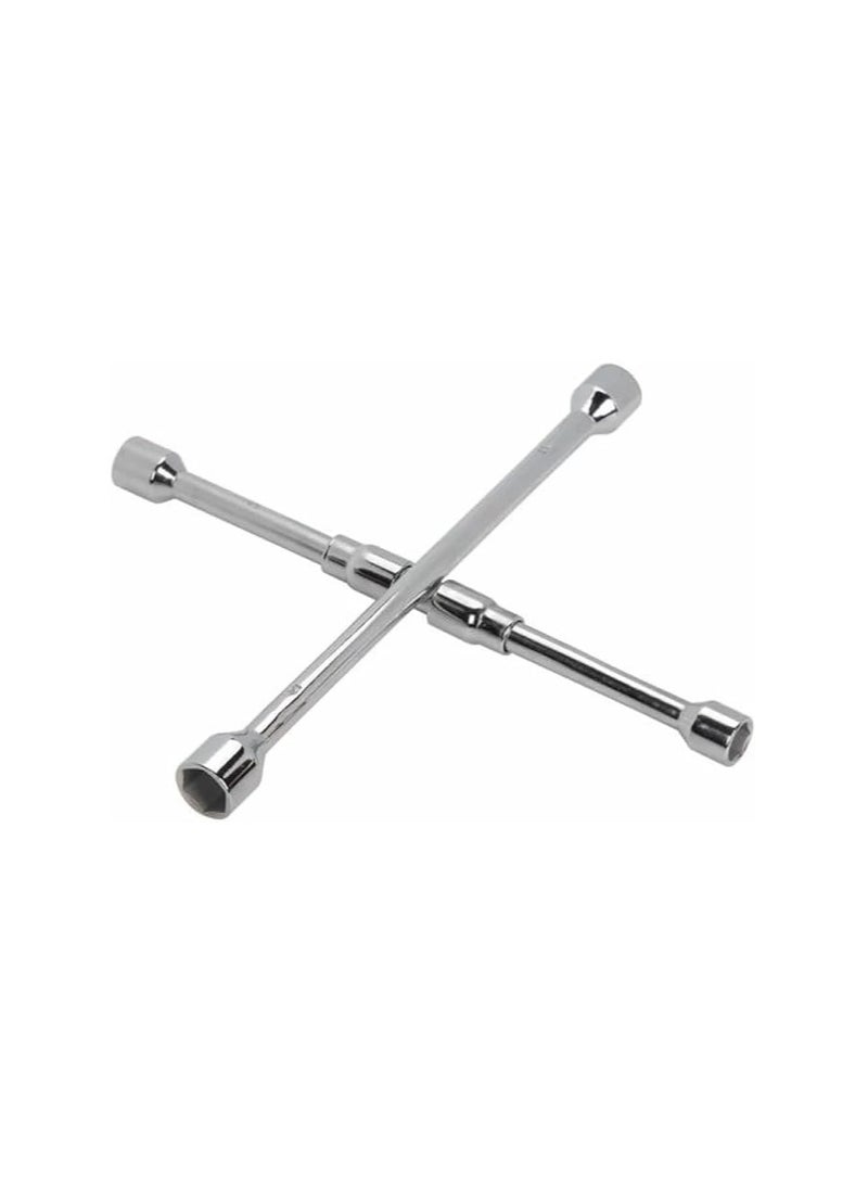 Foldable Cross Screw Wrench – Adjustable Handle for All Car Tire Sizes, Easy Lug Nut Removal - Image 4