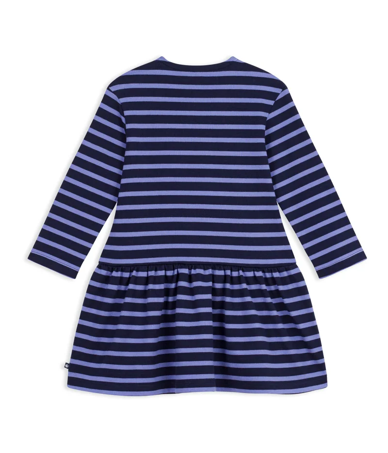 بيتي باتو Children's Long-Sleeved Stripy Cotton Dress