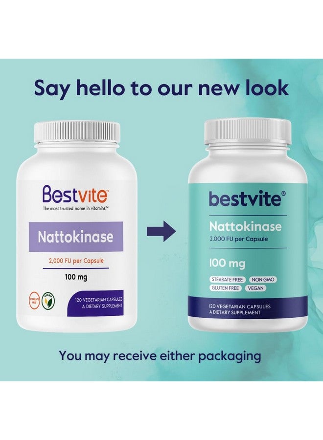 BESTVITE BESTVITE Nattokinase 100mg (2000 FU) (120 Vegetarian Capsules) - No Stearates - Vegan - Non GMO - Gluten Free - Image 5