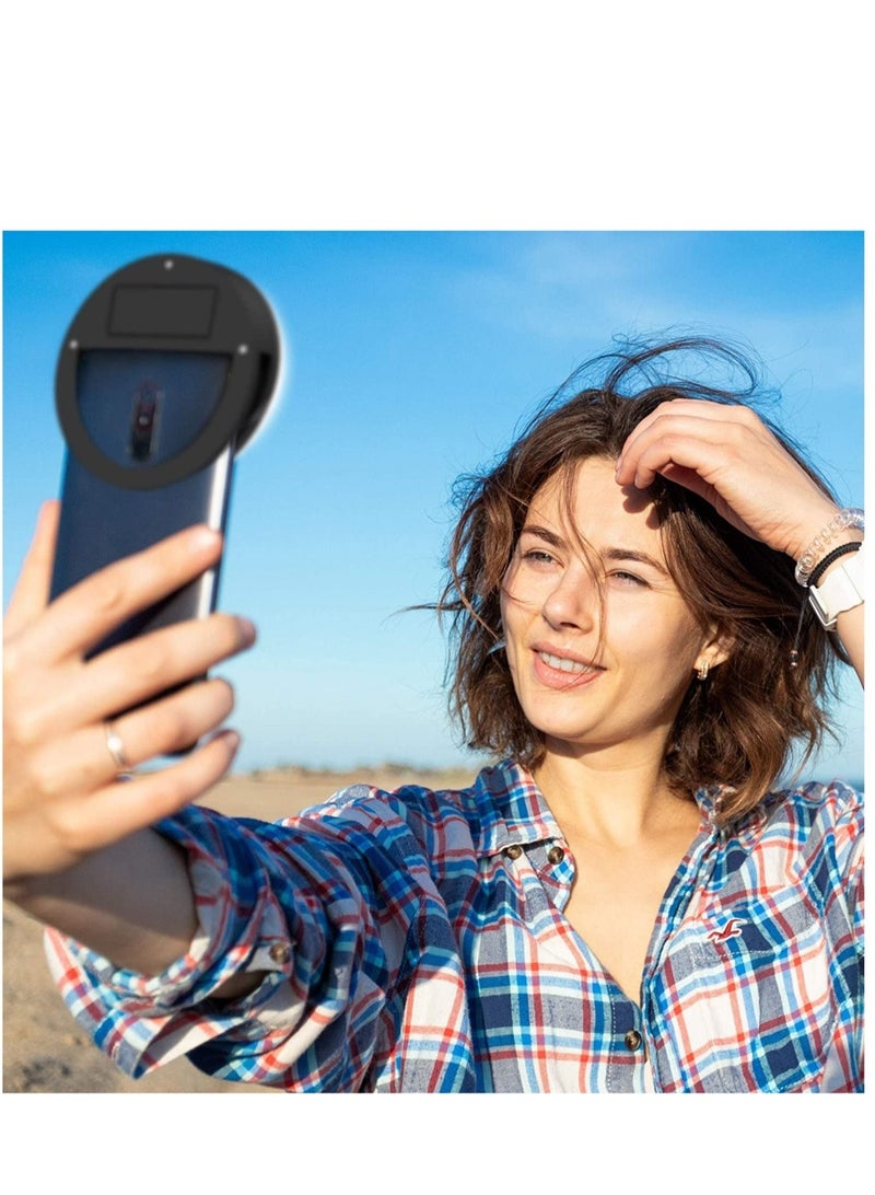 Rechargeable 36-LED Selfie Ring Light Black - Image 2
