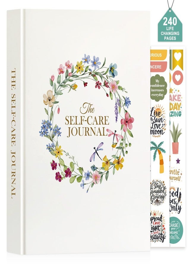 Lanpn Self Care Journal for Women, Self Love Guided Journals with Prompts, Daily Reflection Wellness & Gratitude Planner, 5 Minute Mental Health Notebook, Mood Mindfulness Log, 240 Pages - Image 1