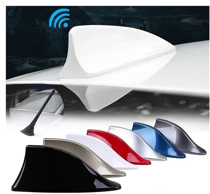 هوائي عالمي على شكل زعنفة سمك القرش للسيارة باللون الأسود متوافق مع بي إم دبليو، تويوتا، هيونداي، فولكس فاجن، كيا، نيسان - Image 3