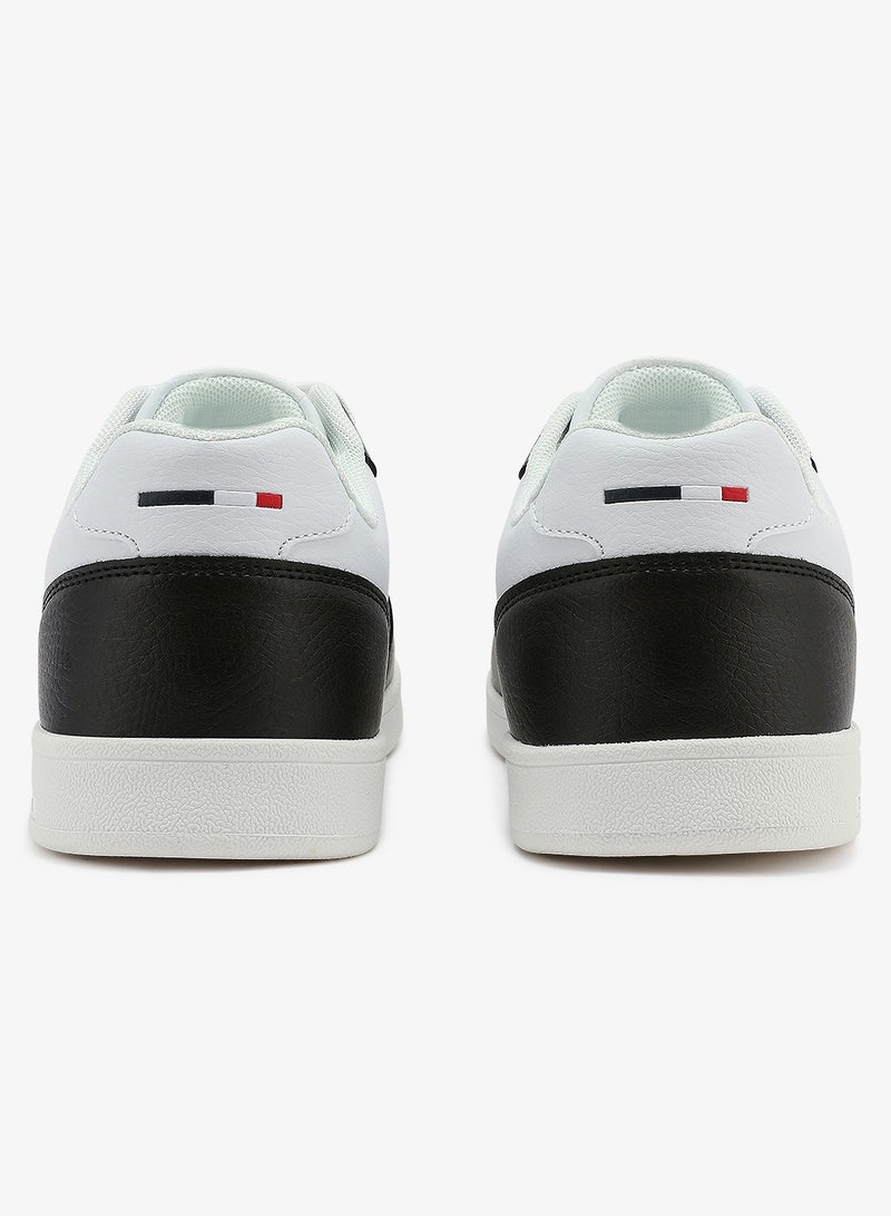 U.S. Polo Assn. Men's White and Black Sneakers, Stylish Contrast Design Shoes for Sporty Everyday Looks - Image 4