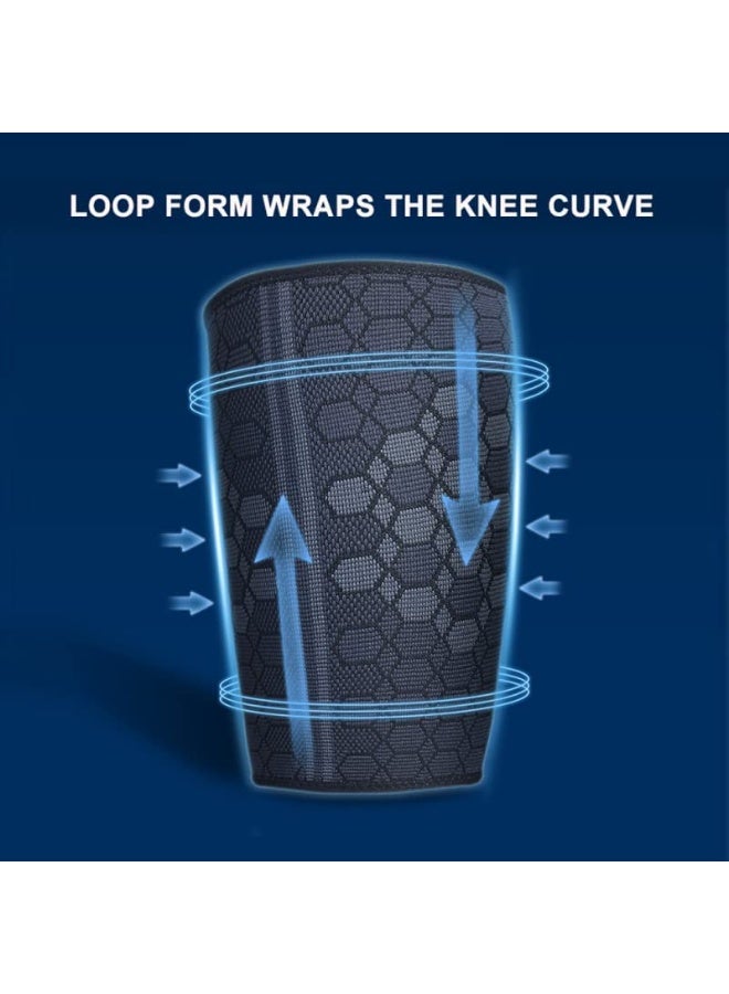 FDTY أكمام ضغط الفخذ (زوج واحد)، أكمام ضغط لتخفيف الألم في الفخذين والعضلات الفخذية والتعافي منها، دعامة الفخذ أكمام علوية مانعة للانزلاق للرجال والنساء، رائعة للجري - Image 2