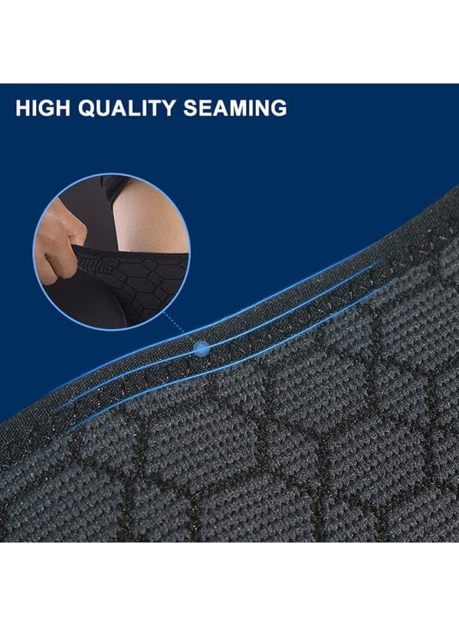 FDTY أكمام ضغط الفخذ (زوج واحد)، أكمام ضغط لتخفيف الألم في الفخذين والعضلات الفخذية والتعافي منها، دعامة الفخذ أكمام علوية مانعة للانزلاق للرجال والنساء، رائعة للجري - Image 3