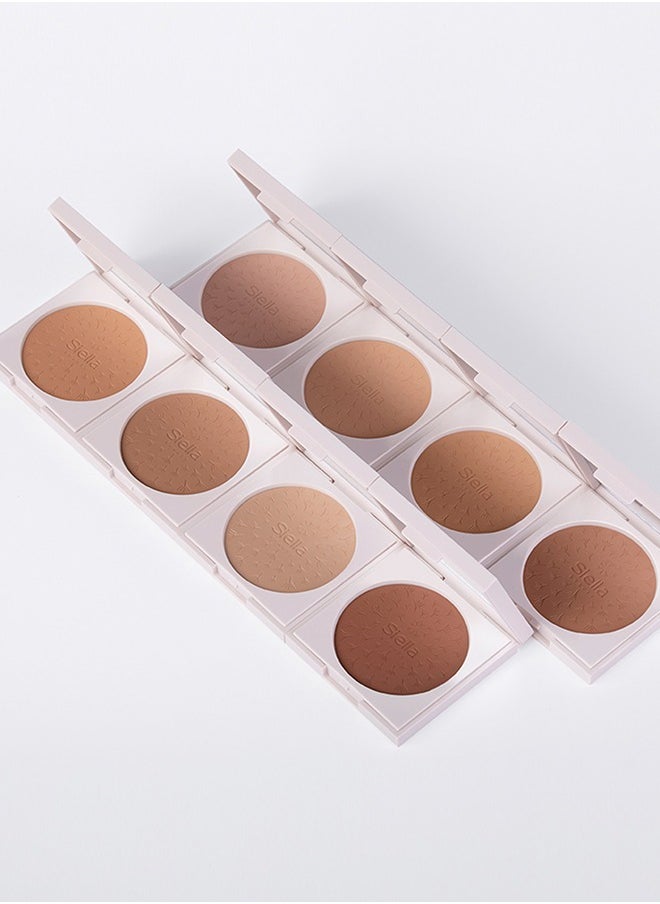 Siella Beauty Bronza Taupe 01 BRONZER For Face Makeup 12Gm Made In Italy  - Image 4