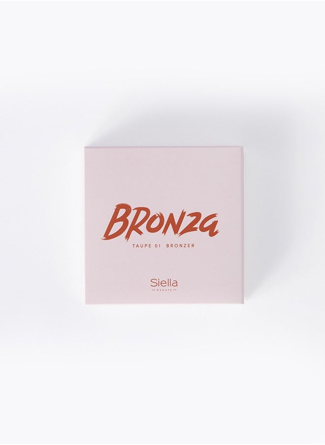 Siella Beauty Bronza Taupe 01 BRONZER For Face Makeup 12Gm Made In Italy  - Image 2