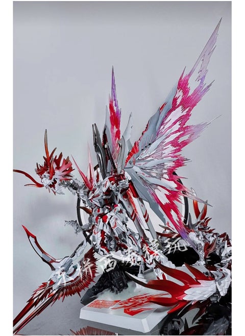 Gundam Model Three Kingdoms Dynamic Nuclear Ao Bing Lu Bu Cao Ren Bai Xueji Mecha Assembled Hand-made Toy Blind Box-Color:Make A Wish—red Dragon [must Release Model]