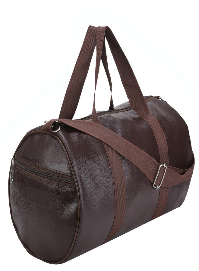 TRUE INDIAN Duffle Bag for Gym for Carry & Travel Adjustable Gym Bags for Shoes Towel Sports duffles, Travel Duffels, Travel Bag, Unisex Gym Bag (Brown) - Image 2
