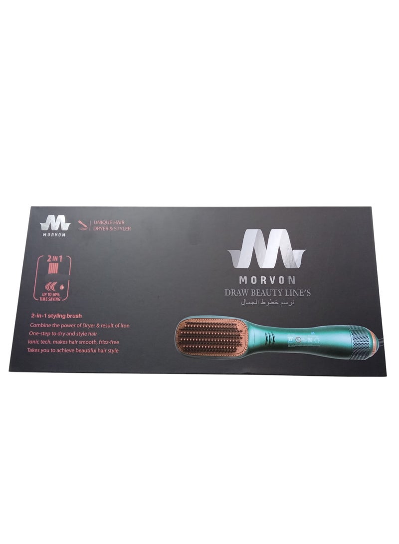 morvon Green Hair Styler and Dryer, Capacity 1200 Watts - Image 3