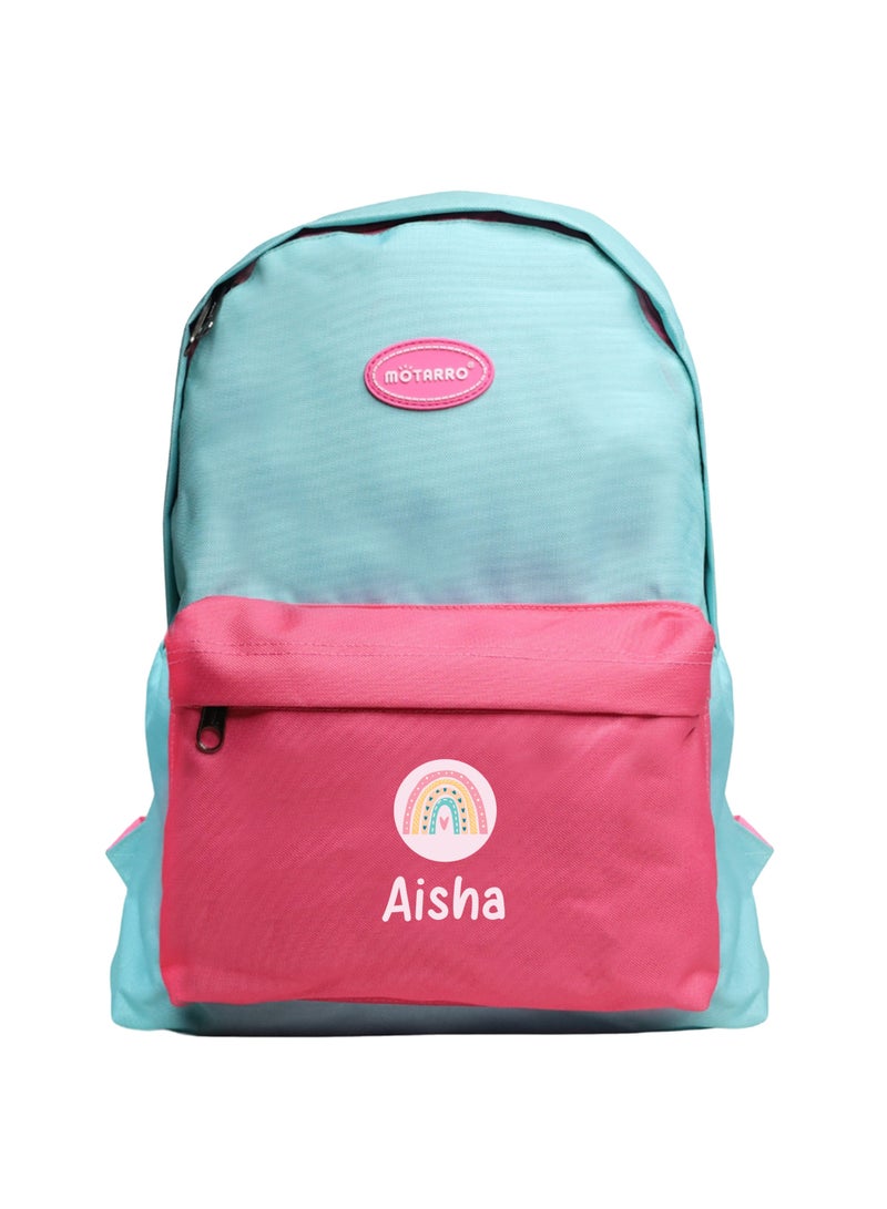 Share the Love Personalised Backpack for Kids in Rainbow Design - Image 2