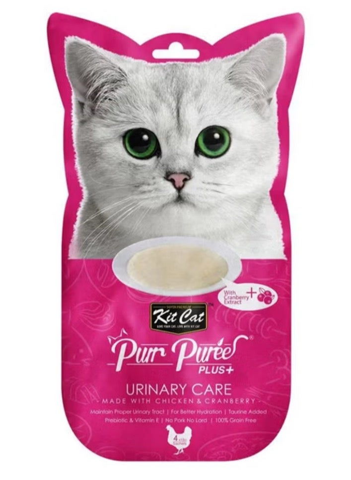 Kit Cat Pure Puret Plus Chicken and Multi-Colored Berries 4x15g