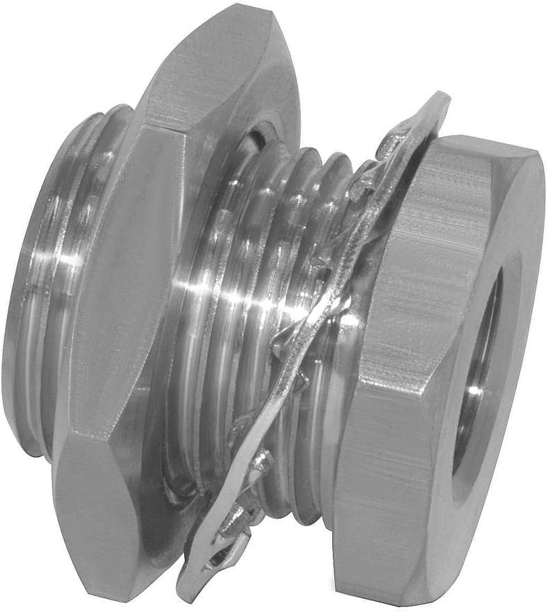 beduan 1/4" NPT Stainless Steel Female Bulkhead Coupler Thru-bulk Full Female Thread Pipe Fitting (Pack of 2) - Image 3