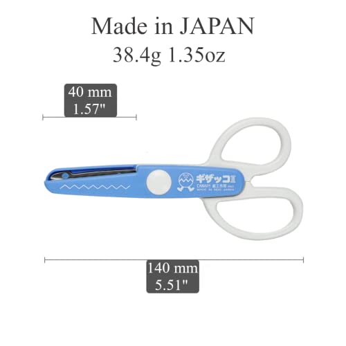 CANARY Kids Craft Scissors for Age 4-8, Extra Safe Decorative Edge Blade [ZIG-ZAG], Paper Craft Scissors for Preschool and Elementary School Child, Made in JAPAN - Image 2