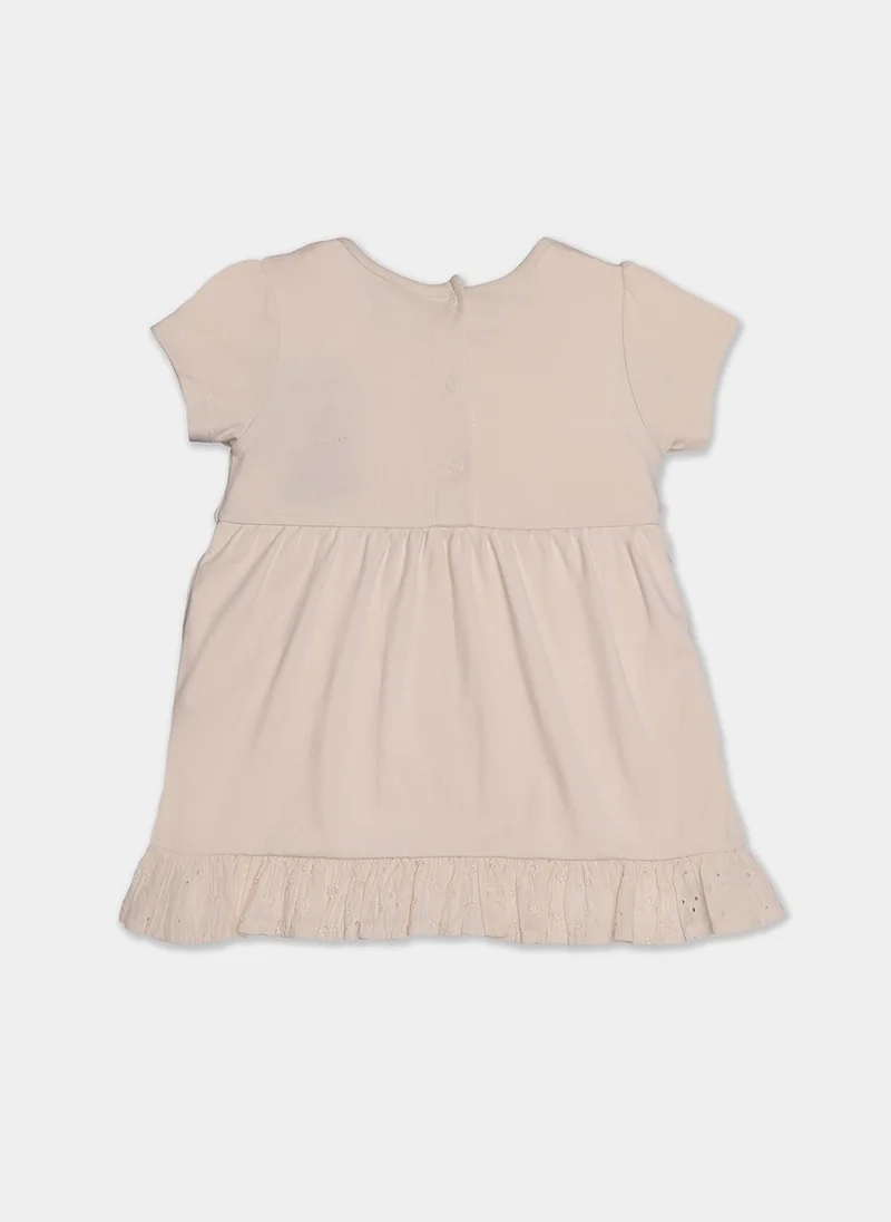 Nautinati  Nautinati Embroidered Cream Top And Floral White Leggings Set For Infant Girls for Women | Best Price UAE