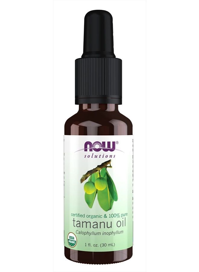 now Solutions, Organic Tamanu Oil, Certified Organic and 100% Pure, Promotes Hydration and Rejuvenation, 1-Ounce - Image 1
